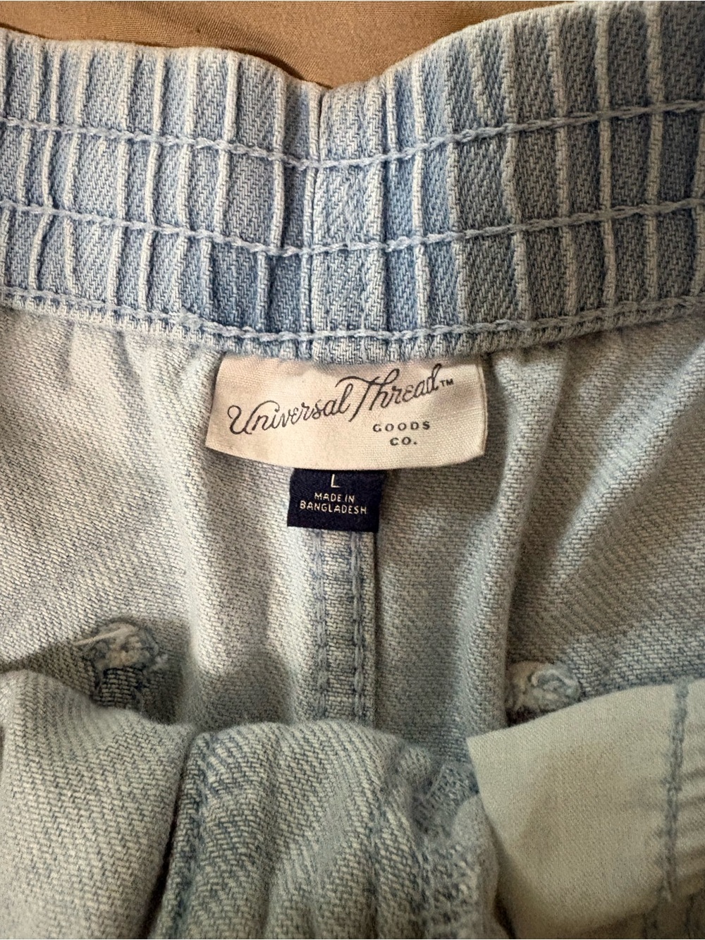 Universal Thread Light Blue Wide-Leg Drawstring Jeans - Picture 3 of 3